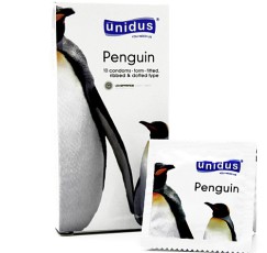 유니더스 울트라필링 펭귄 (나선+도트형) 콘돔 10p | UNIDUS