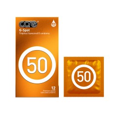 케어 50 도트&립형 콘돔 12p | Care